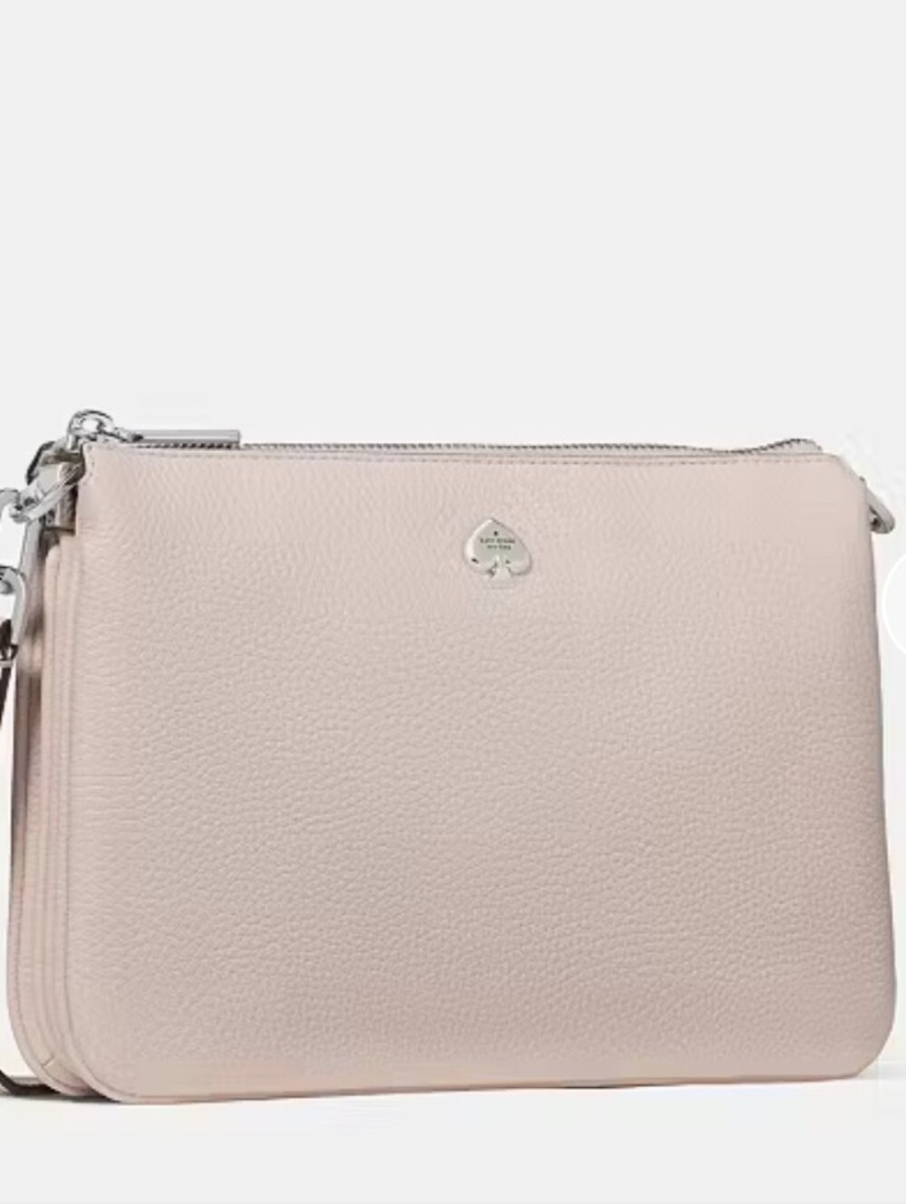 kate spade Blush Leather Triple Compartment Crossbody Bag